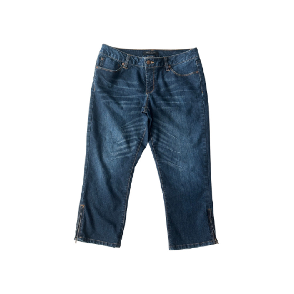 Max Jeans Capri Stretch Dark Wash Denim Women’s Size 10